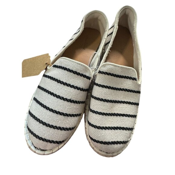 Striped Canvas Espadrille Slip-On Shoes size 5.5 NWOT - Picture 3 of 7